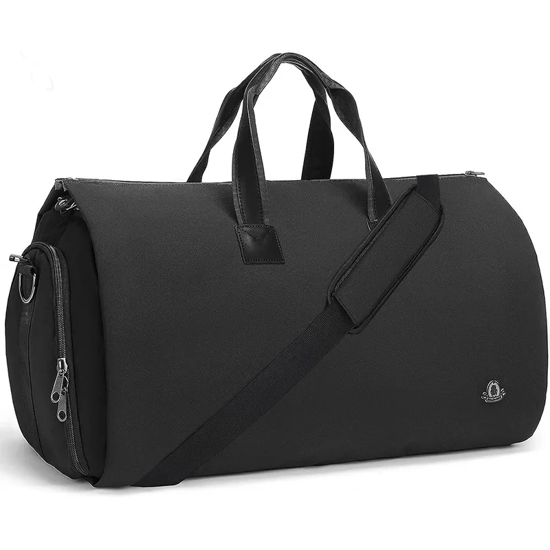 Bolsa de lona de viaje resistente a los arañazos, bolso de noche impermeable, correa de hombro desmontable, bolsas de Weekender convertibles para ropa cc