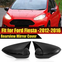 Tapas de cubiertas de espejo lateral estilo M para Ford Fiesta MK7 2009-2018, funda para espejo retrovisor, accesorios adicionales