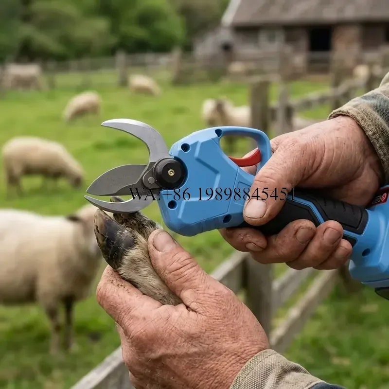 WMWMNU High Quality Automatic Cordless Brushless Motor 32mm Cutting Capacity Portable Sheep Hoof Trimming Tool for Battery