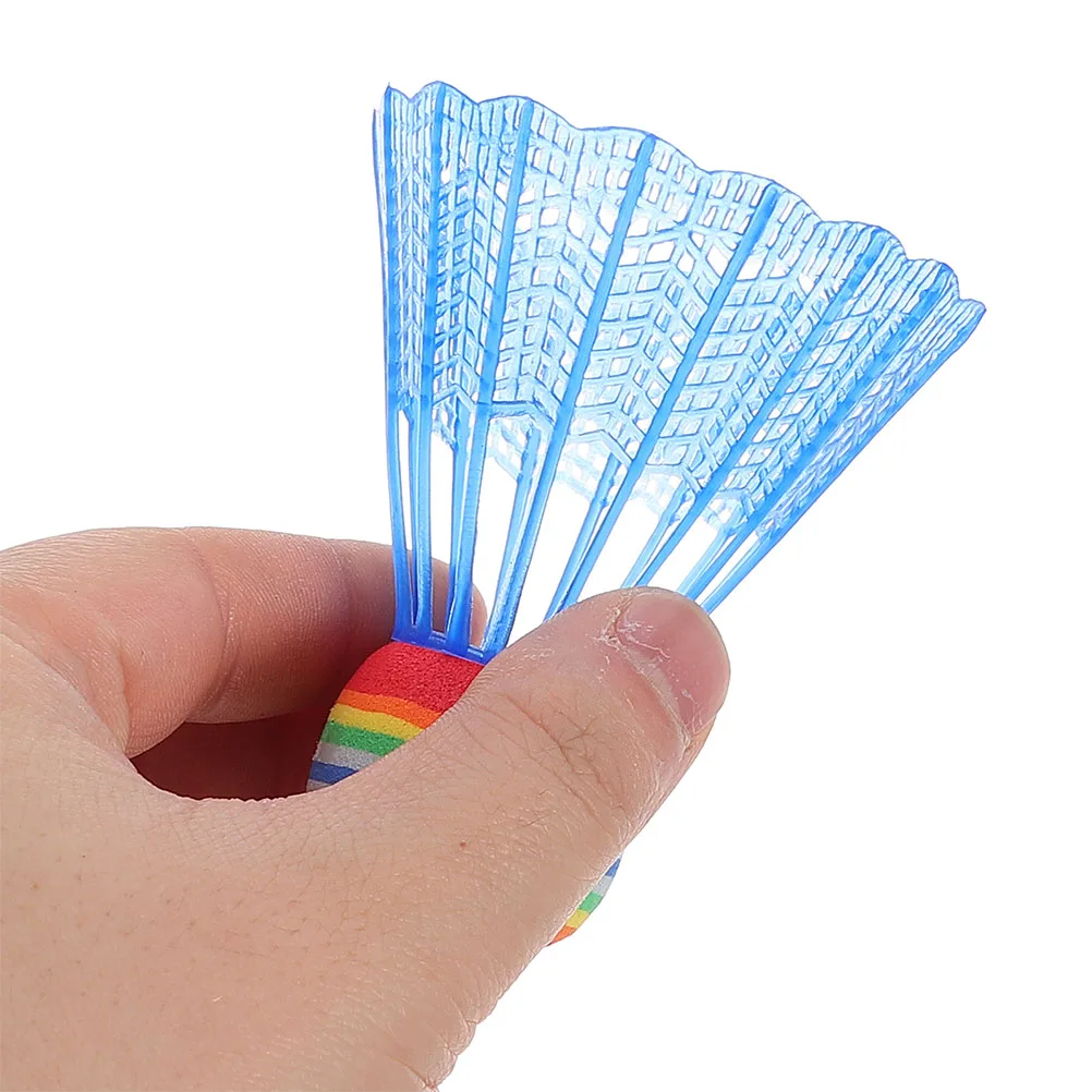 

24Pcs Multiuse Colored Shuttlecocks Kids Badminton Durable Lightweight Foam Plastic Indoor Outdoor Activities Kids Badminton Set