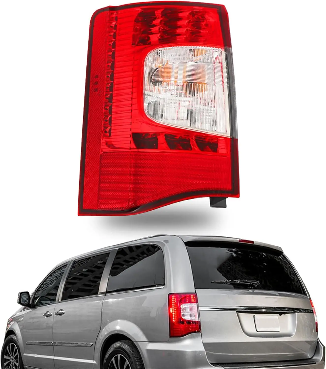 

Outer Tail Lamp Light Replacement for Town and Country 2011-2016 Red Lens Driver Side Brake Light CH2800198