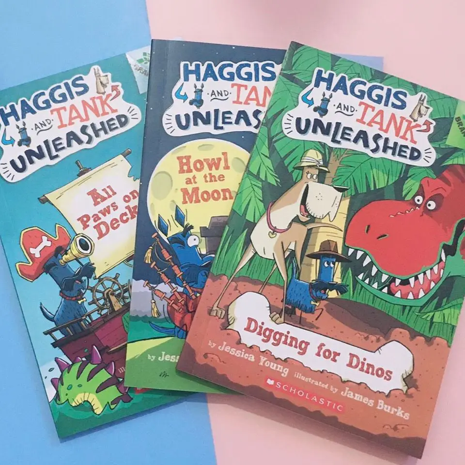 

3 Pcs/Set Haggis and Tank Unleashed English Humorous Comic Book for Children Livre Libro