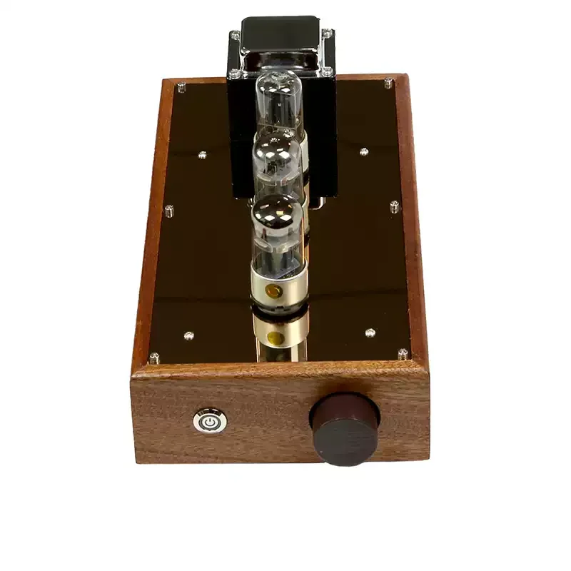 6N8P 6SN7 6Z5P HiFi Tube Preamplifier | 10Hz-100kHz Frequency Response Solid Wood Enclosure