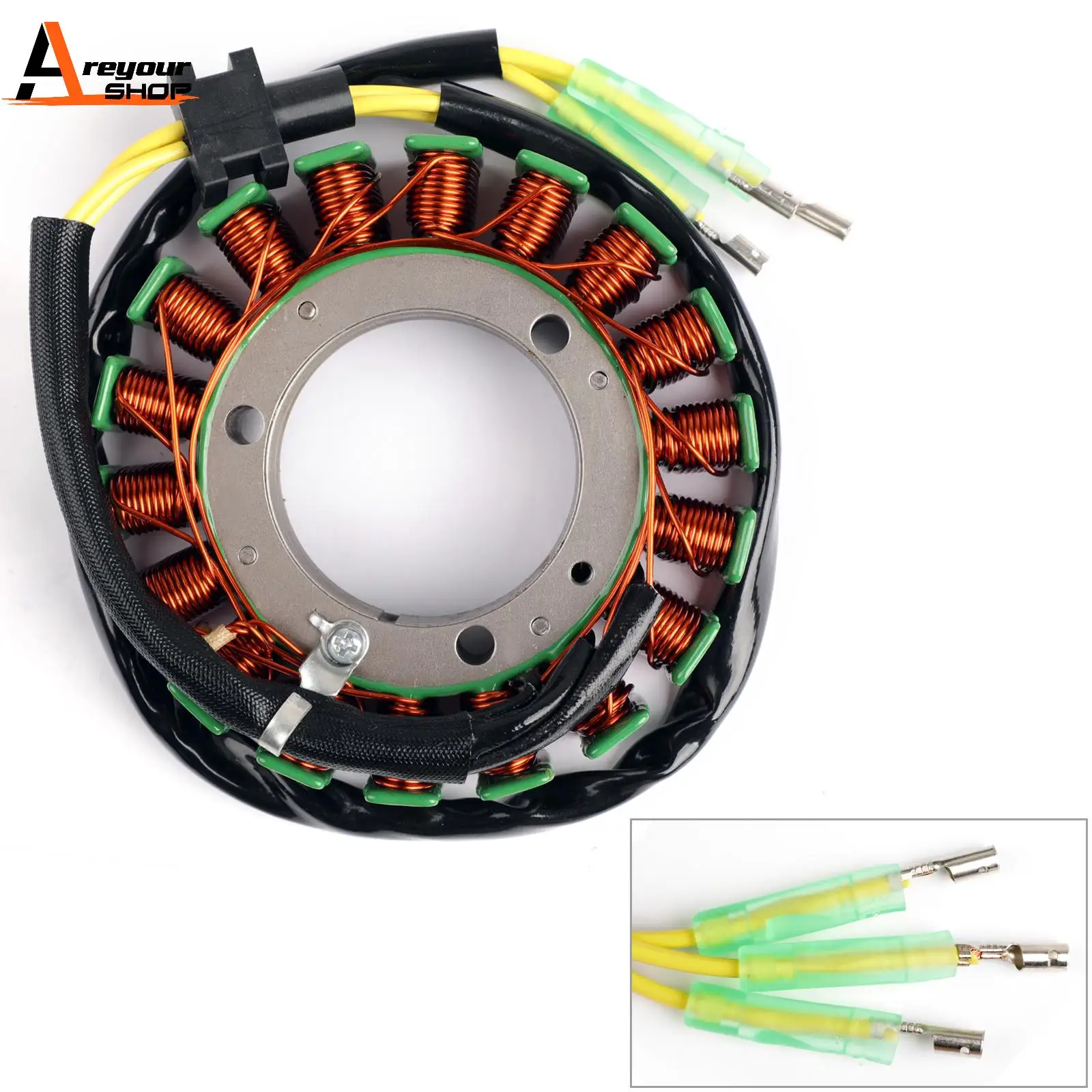 

Areyourshop for Kawasaki VN1500 VN-15 Vulcan 88 1500L 1987-1999 Magneto Generator Engine Stator Coil