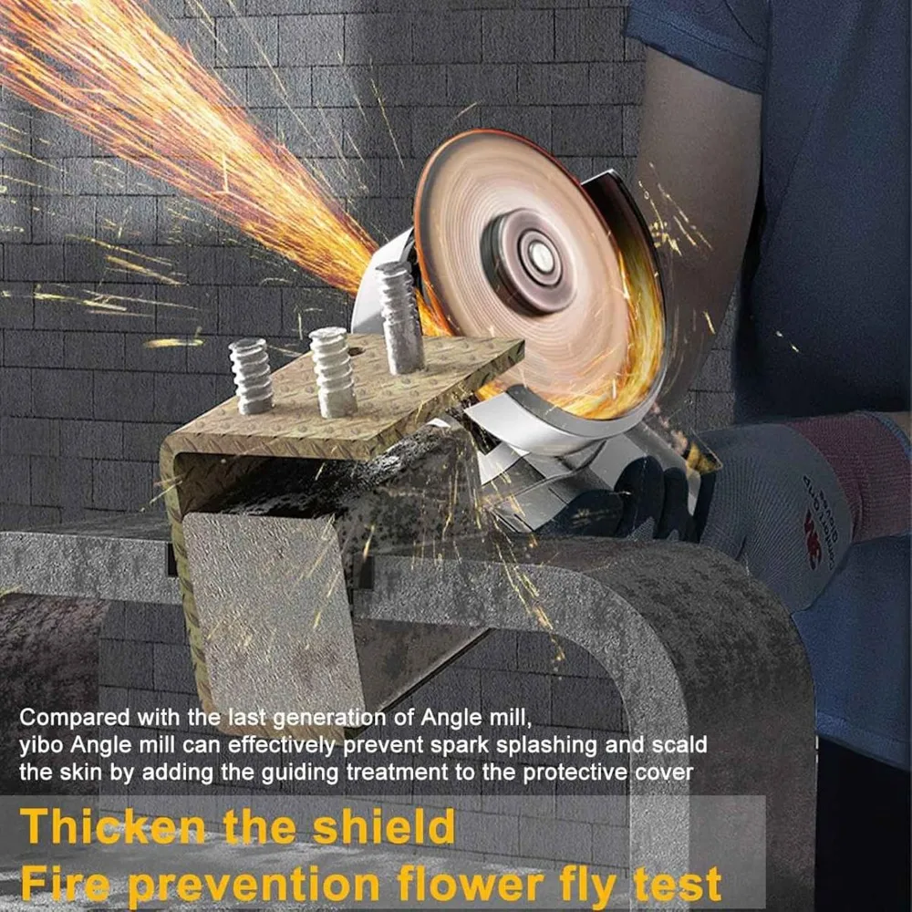 مطحنة زاوية لاسلكية 18 فولت 4.5/5 بوصة أداة تبديل مجداف للطحن والتلميع شديدة التحمل #6