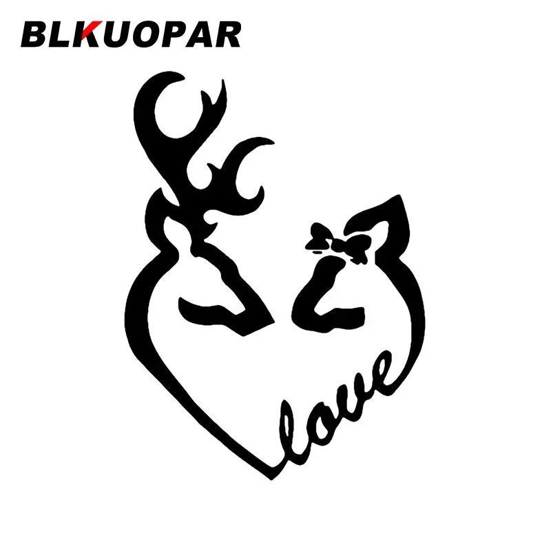 BLKUOPAR مسلية الحب القوس قرون ملصقات السيارات يموت قطع ملصق مائي باب السيارة حامي الفينيل شخصية ويندوز الإبداعية جذع الشارات #1