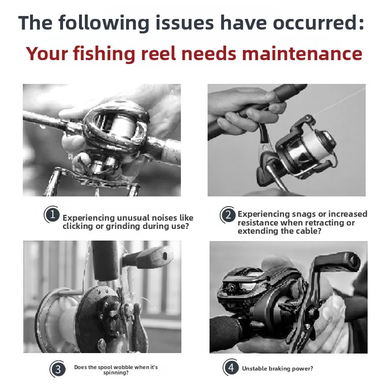 Fishing Reel Maintenance Wrench Set Disassembly Tools for Baitcasting Reel Bearing Pin Remover Lure Fishing Modification Parts