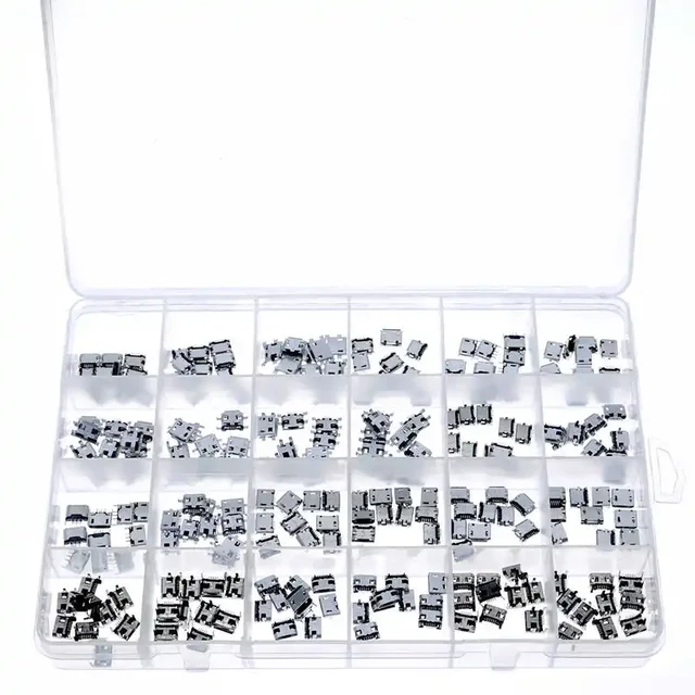 240 szt. 24 modele złącze micro USB gniazdo Jack do zestawu MP3/4/5 z pudełkiem