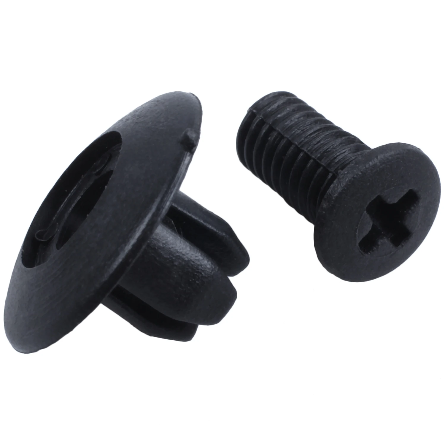 Super Sale 30x 8mm Auto Fender Clips Fit For Acura Honda Front Push-Type Retainer Clips Black