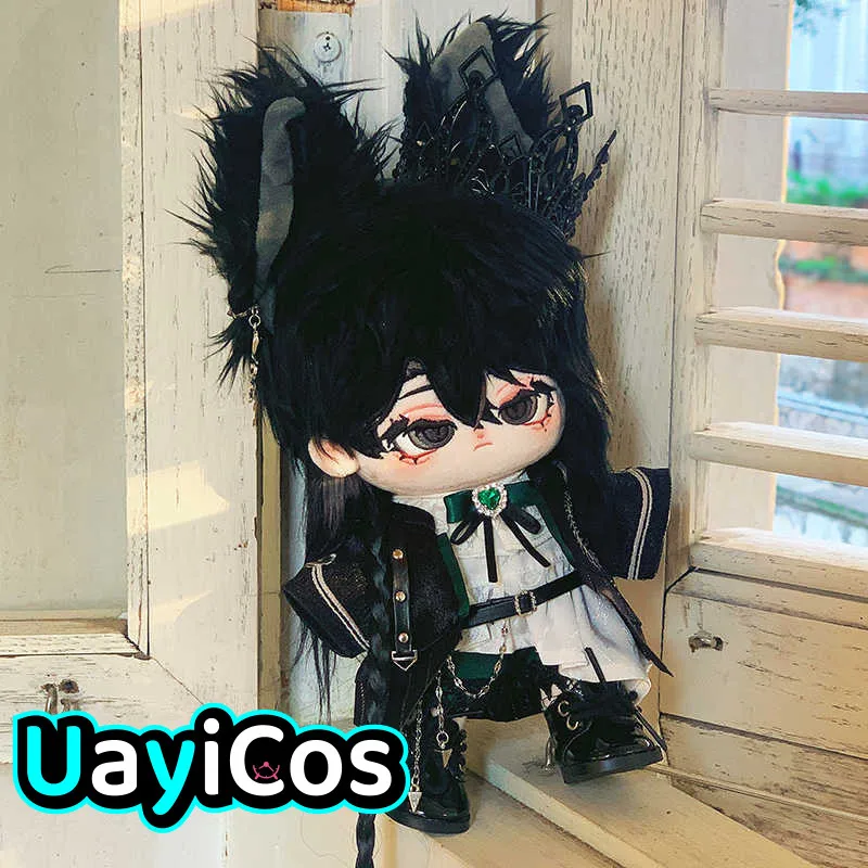 20cm Doll Clothes Snake European Retro Crown Shirt Coat Ear Clip Belt Clothing Costume Suit Doll Anime Figure Game Toy Kids Gif