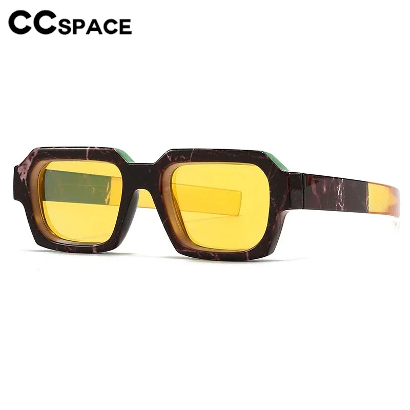 2024 New In Punk Sunglasses Square Retro Color-blocked Casual Suneyeglass Outdoors Travel Sand Sunscreen Gafas De Sol 300964