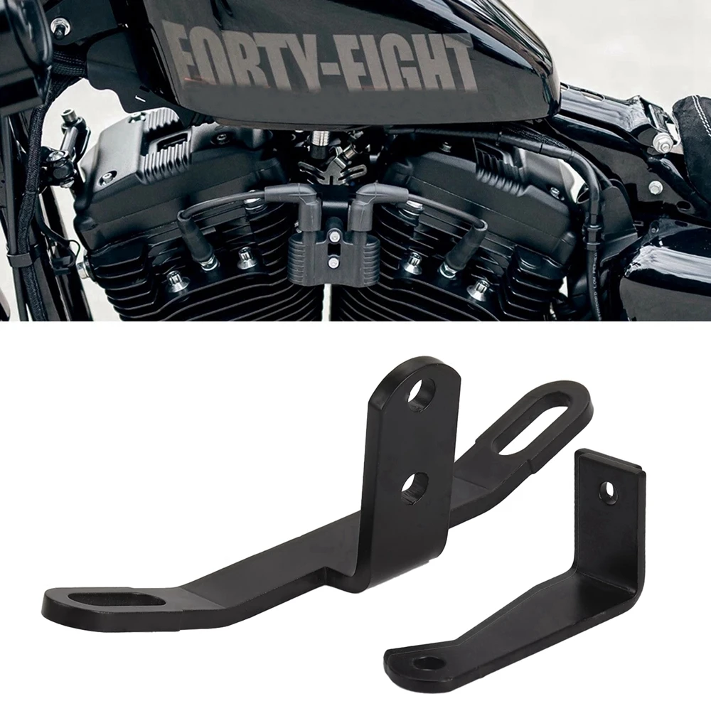 

Motorcycle Black Coil And Ignition Key Rrlocation Kit For Harley Sportster Iron 883 1200 XL Super Low Custom XL883L 2007-2022