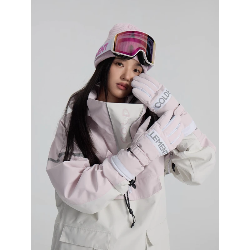 Coldelement Теплые лыжные перчатки, перчатки для сноуборда, зимние перчатки для катания на снегоходе, ветрозащитные и водонепроницаемые, без разбрызгивания