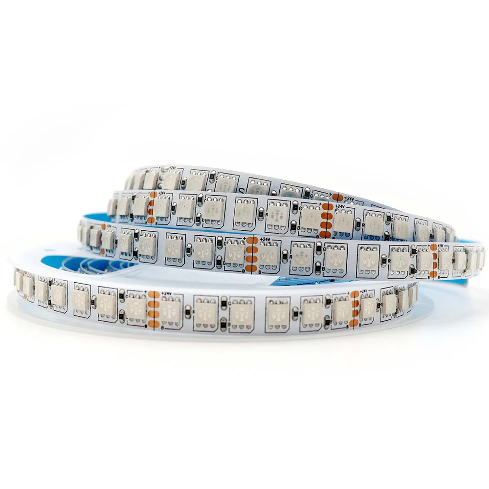 5m 5050 LED Strip 12V 24V RGB LED Tape Diode 120leds/m Warm White 3000K 6000K Red Green Blue IP20 IP65 Waterproof