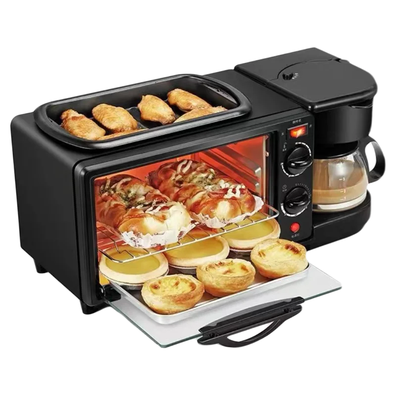 

3 in 1 Breakfast Station Microwave 3 in 1 Breakfast Station Oven Coffee Maker and Hot multifunction breakfast machine