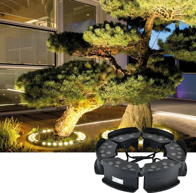 

Outdoor Waterproof 72W DC24V Led Tree Hug Lights DMX512 RGBW Colorful Aluminum Lamp Body IP66 Tree Lights Garden Lights