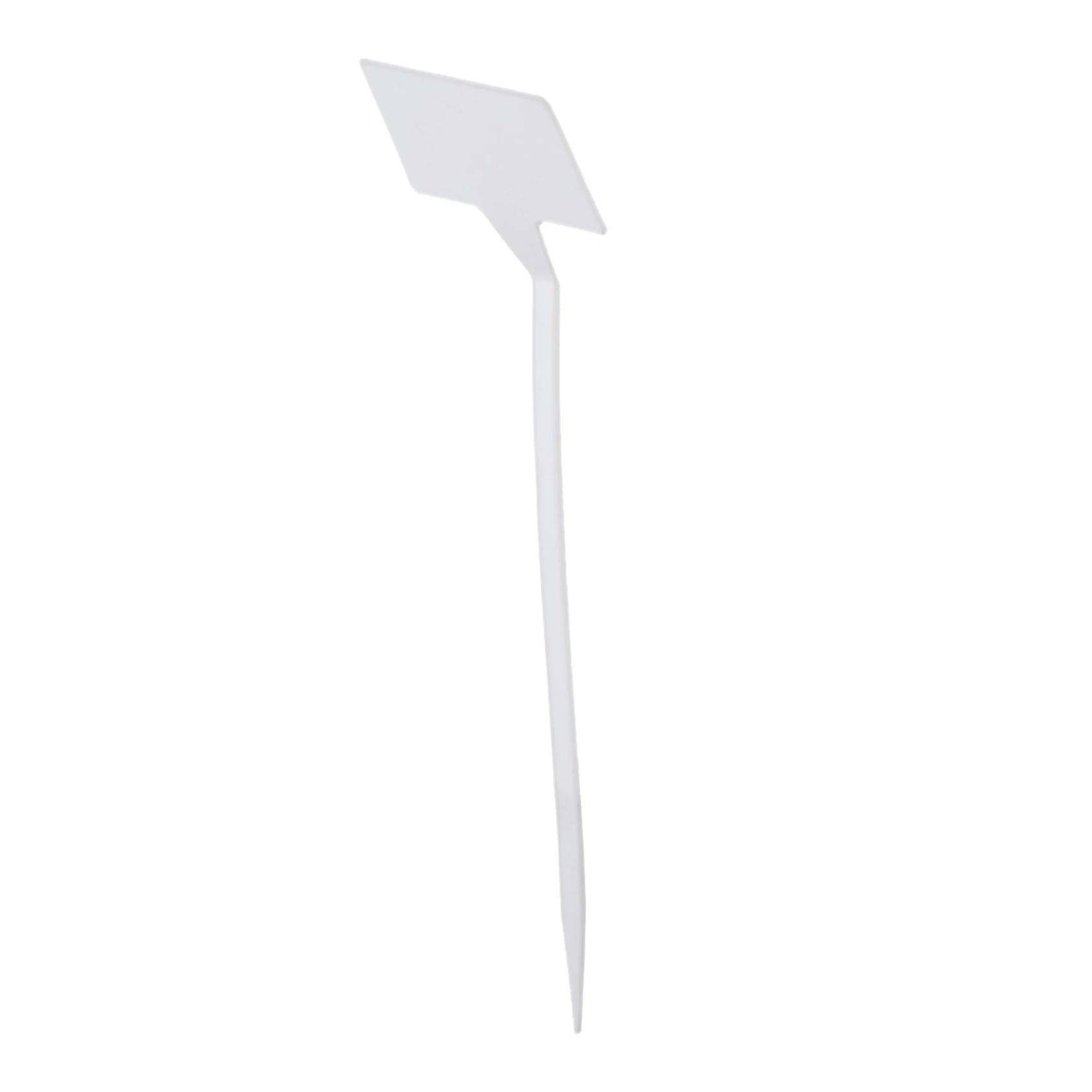 ABKJ-100 Pcs Bonsai Plastic Plant Labels Garden Labels T-Type Upturned Garden Tags Markers Nursery Upturned White