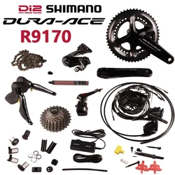 Shimano Dura-ace Di2 R9170 Electric Parts Road Bike 22s Groupset Hydraulic Disc Brake Flat Mount  2x11 Speed