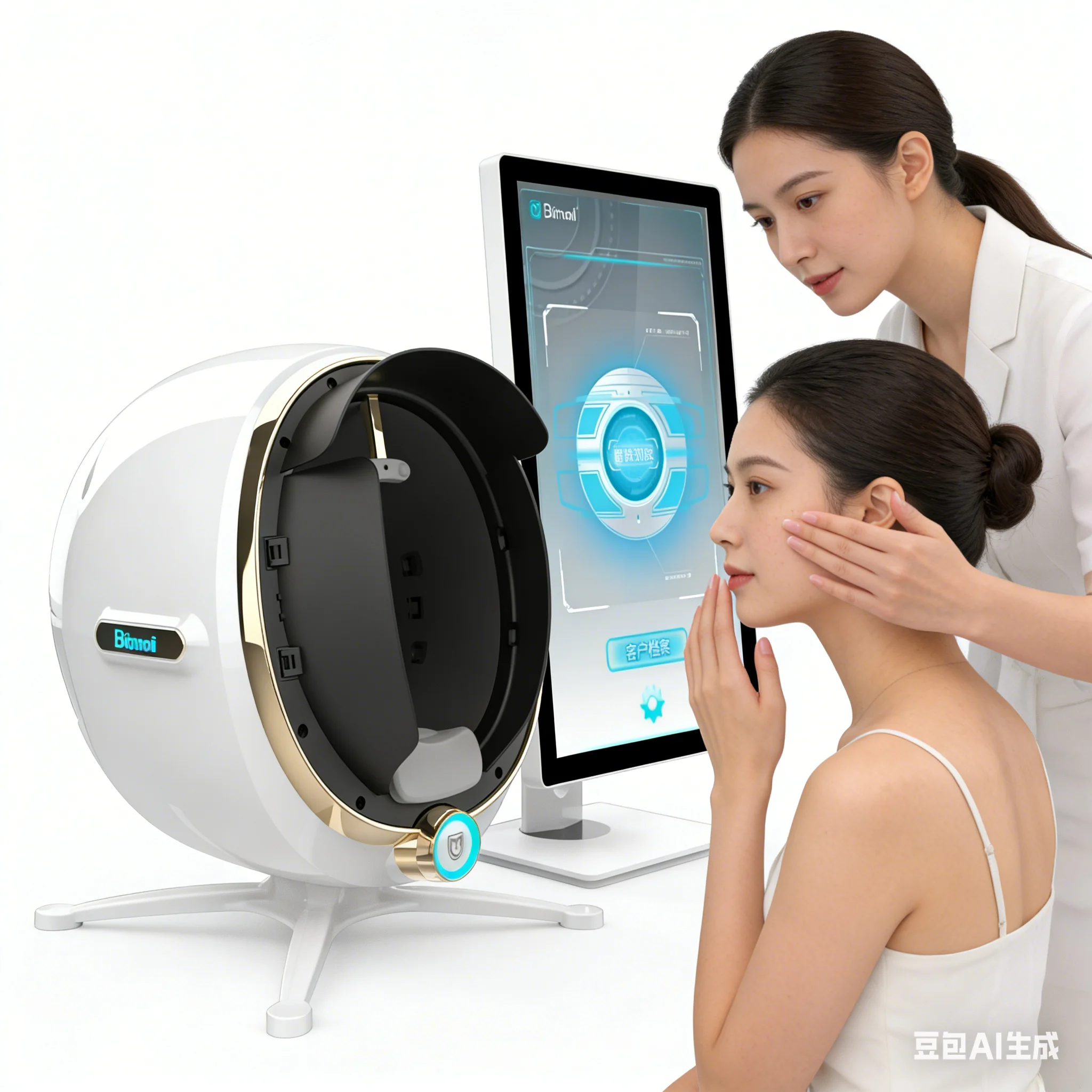 

3D Skin Scanner Care Facial Analyzer Monitor Machine Magic Mirror Testing Detector Face Camera Test Analysis Beauty Machine