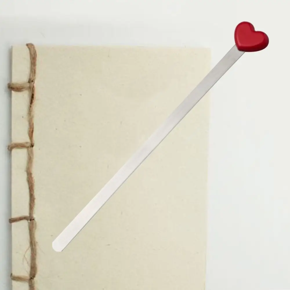 High Quality Metal Reading Assistant Love Heart Book Support Couple Bookmark Pagination Mark Book Clip Bookmark