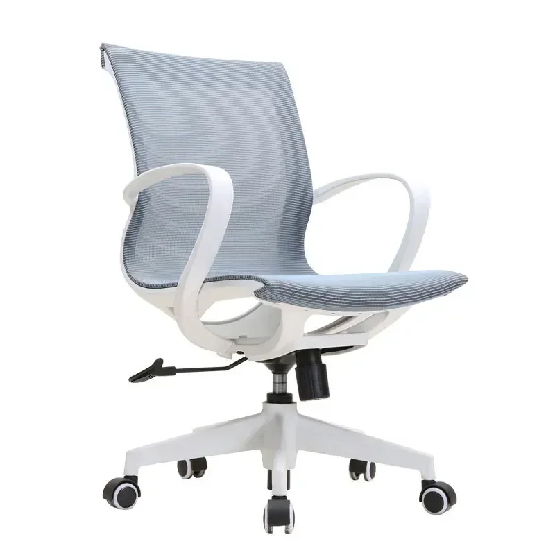 

Lumbar support administrative office chair armrests, leisure ventilated lounge chair, rotatable adjustable chair wheels