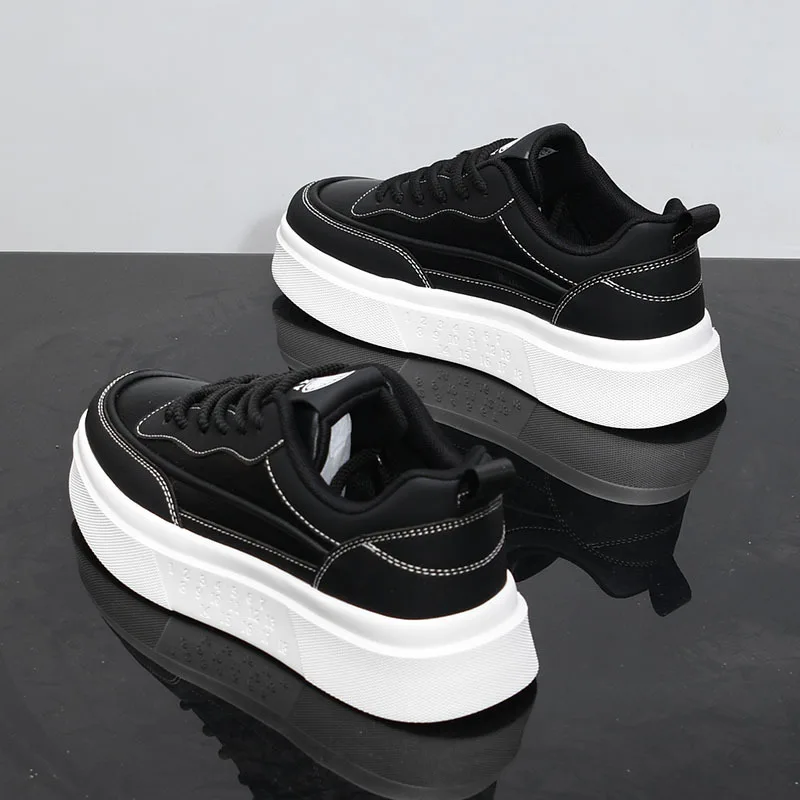 

2026 High-quality Men's Breathable Casual Shoes New Men's Increased Non-slip Lace-up Casual Sports Shoes Men's Shoes