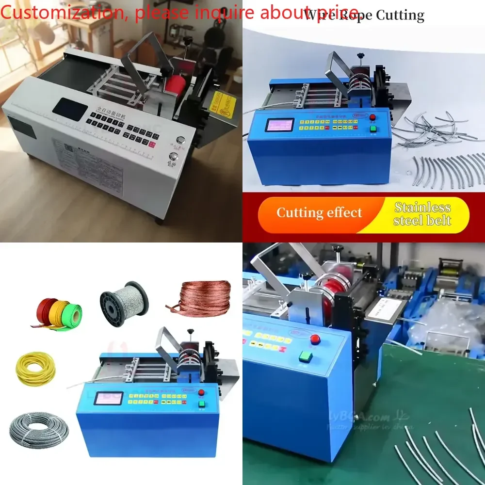 Hot saleFully Automatic Computerized LY-100 100ST 100SA Cutting Machine for Wire Rope Aluminum Wires Copper Sheet Steel Strip
