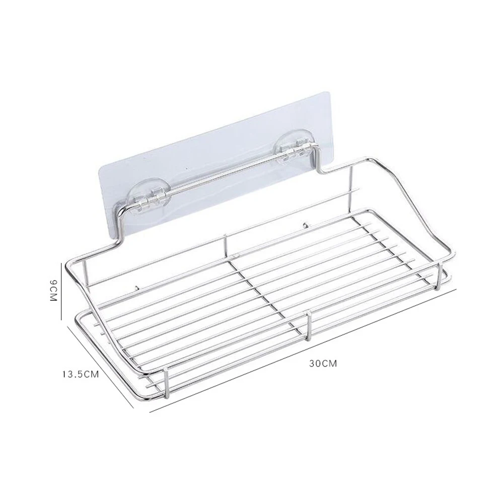 Kitchen Bathroom As Shown In The Picture Wall Organizer Stainless Steel Hold Up To Kg Of Items Long Lasting Use