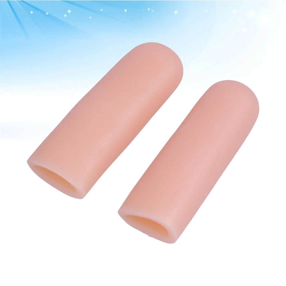 4 Uds tapas de Gel fundas protectoras separadores de Gel de sílice estuche de masaje protectores de dedos alivio del dolor herramientas para el cuidado de los pies