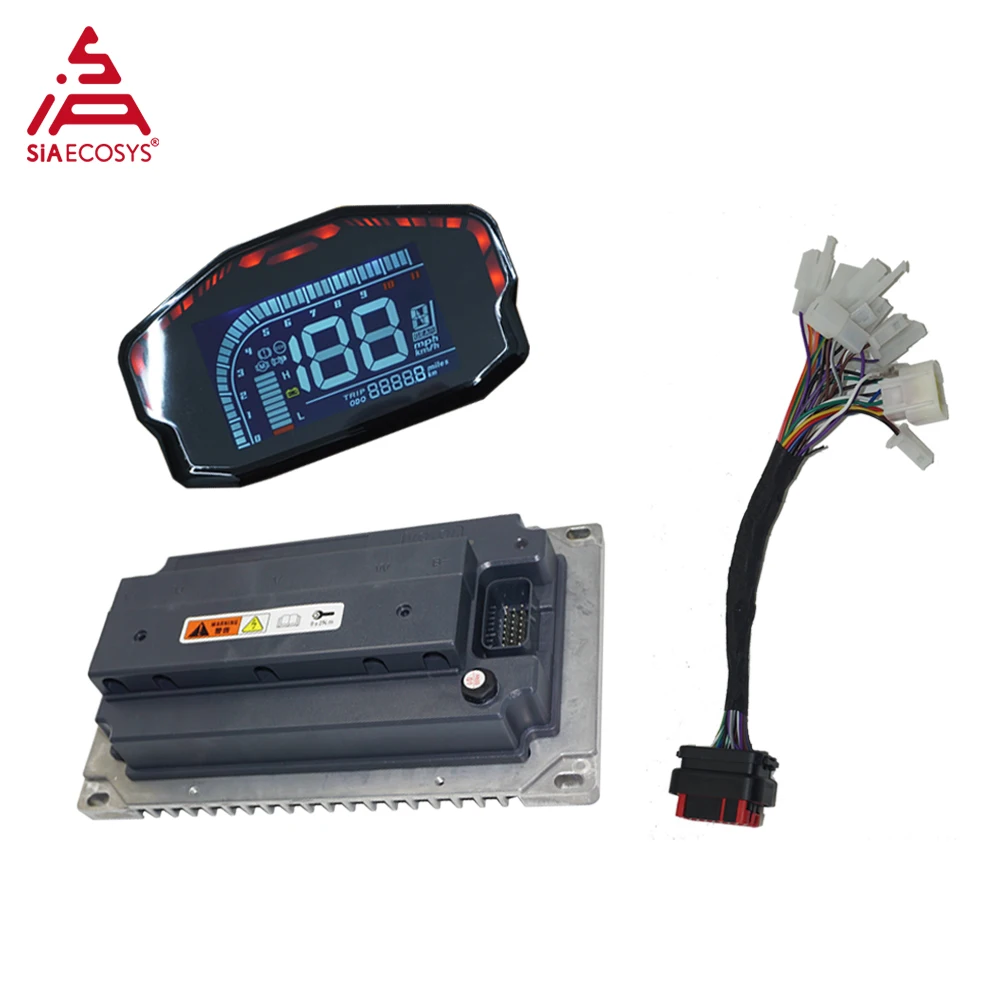 

SiAECOESYS M200-2sp CAN Controller with Large Heat Sink with Adjustable DKD LCD-M LIN CAN-BUS Communication LCD Speedometer