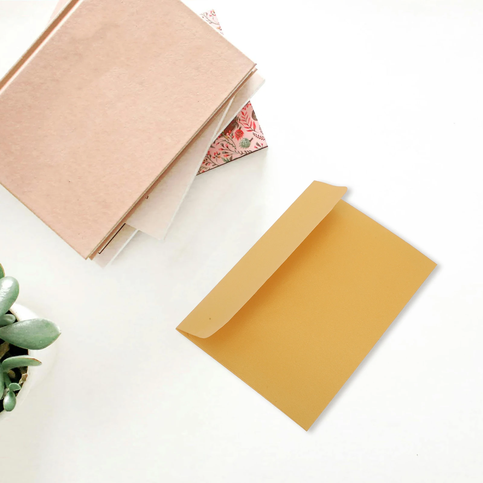 

50pcs Self Seal Kraft Heavy Duty Mailing Envelope Open End Letter Envelope Secure Closure Plain White Envelopes For Business