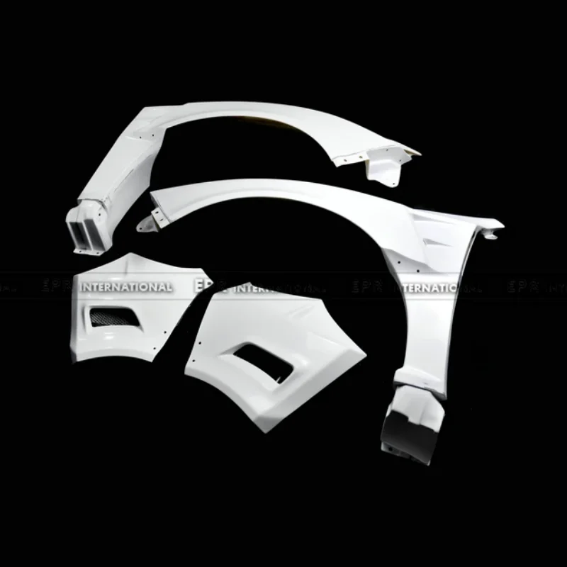 

For Subaru GRB GVB VRS Style Wide Body Version Fiberglass Front Fender Set Fiber Glass Arch Flares Cover Tuning Wheel Part Kit