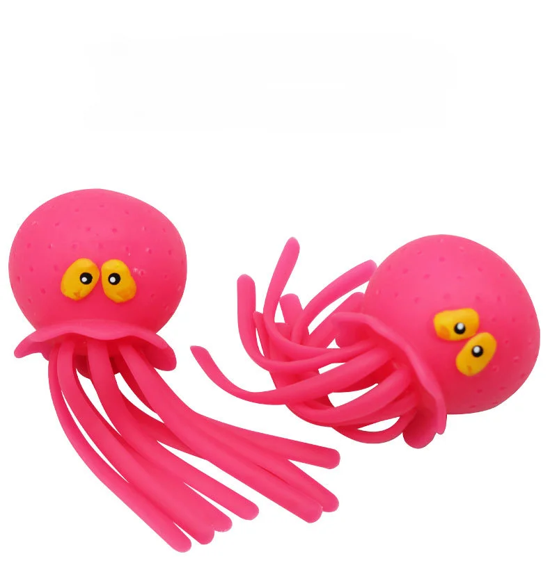 Baby Bath Toys Sponge Water Absorbing Octopus Squeezing Stress Relief Toys Summer Swimming Play Water Toy for Children