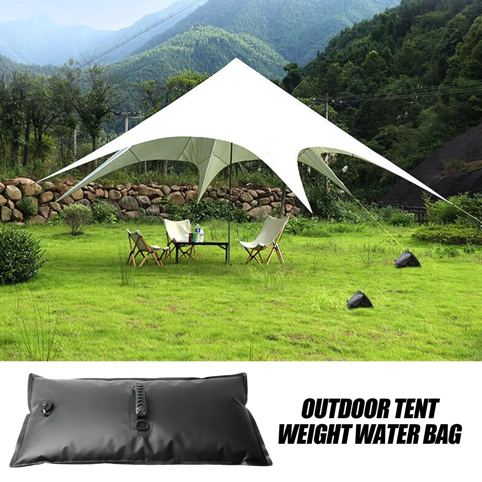 

Canopy Water Weights Foldable Canopy Weight Bags Outdoor Tent Fixing Base Weighted Water Bag For Pool Boating Patio Travel