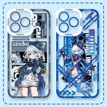 Pouzdro s motivem anime Genshin Impact Furina pro Xiaomi Redmi Note 14 12 11 13 Pro Plus 4G 5G 12S 11S 10S 10 9 9S 12C 13C 14C A3 A4 8 nejlepší prodej Pouzdro pro Xiaomi Redmi Note Genshin - №3