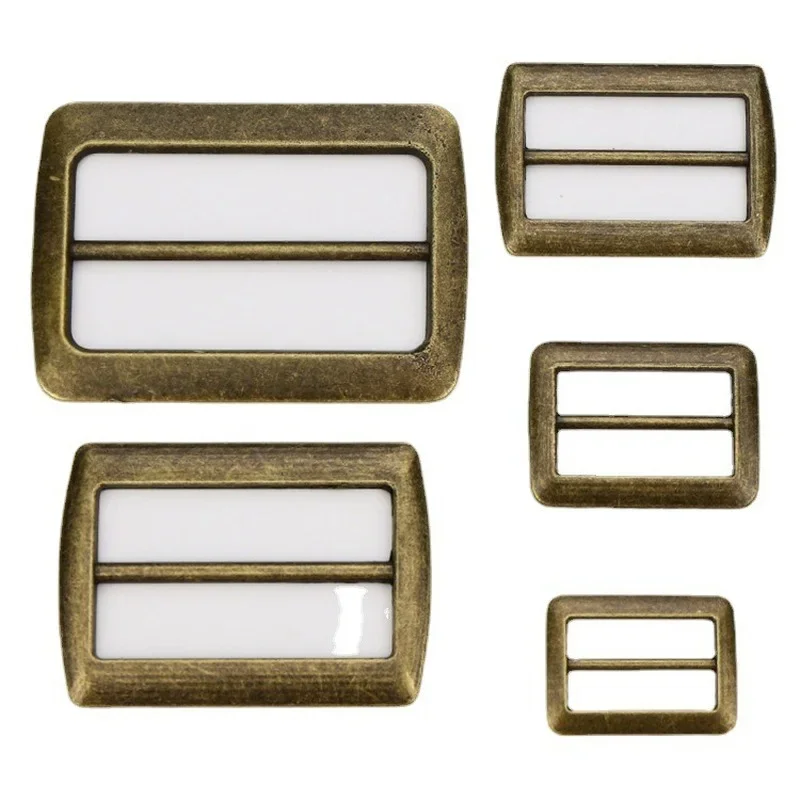 10 pz/pacco bottone in metallo cappotto giacca a vento scarpe stivali polsini fibbia a tre velocità cintura in lega di zinco fibbia di regolazione dello zaino