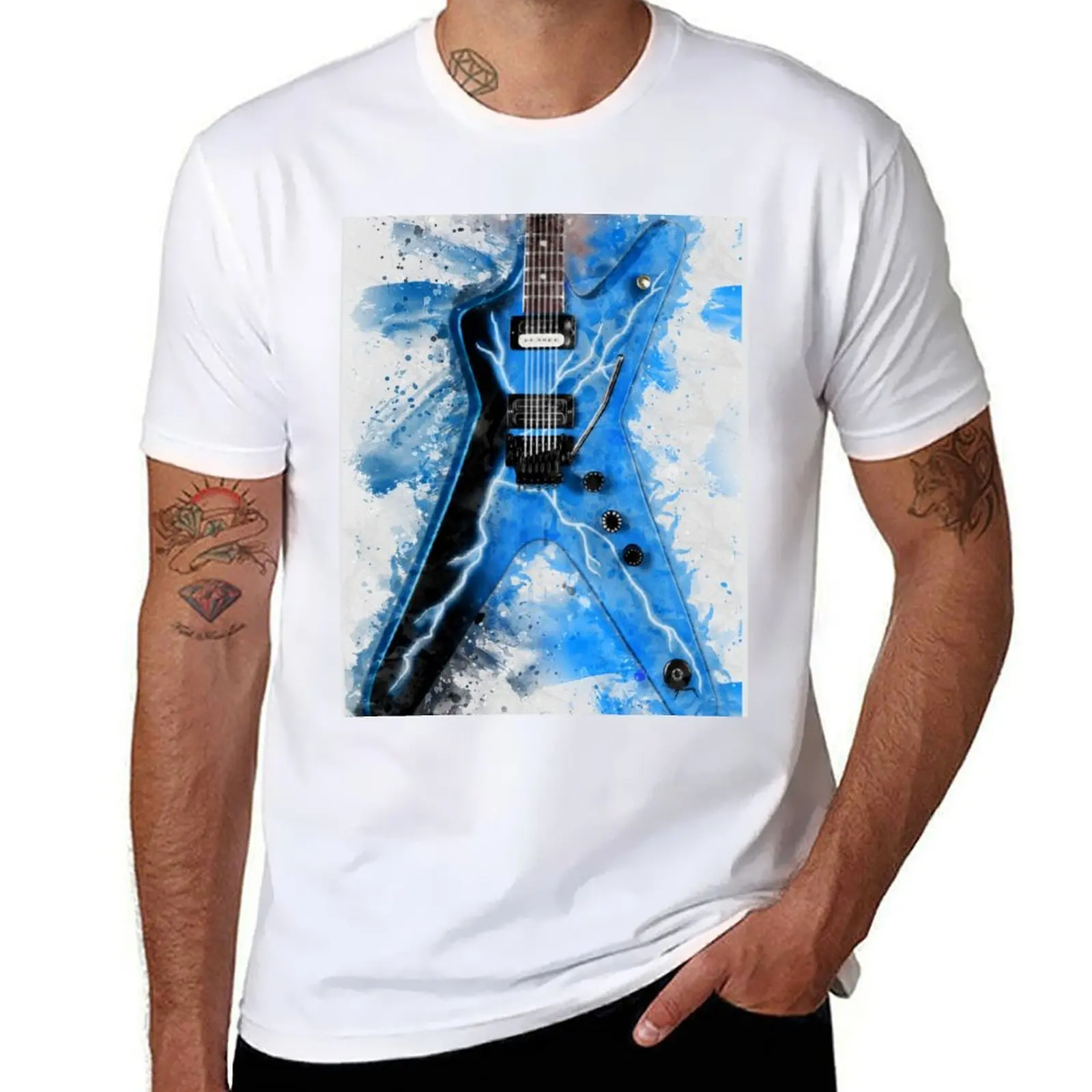 

Dimebag's Guitar T-Shirt man t shirts graphic man t shirt designer T-Shirt