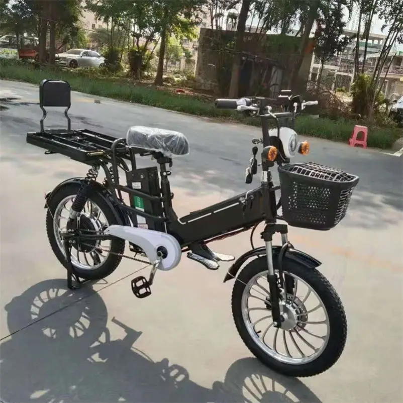 RRE 20 inch fat fire 12 30ah 350w 48v motor disc brake suspension city bike pizza delivery electric bike electric
