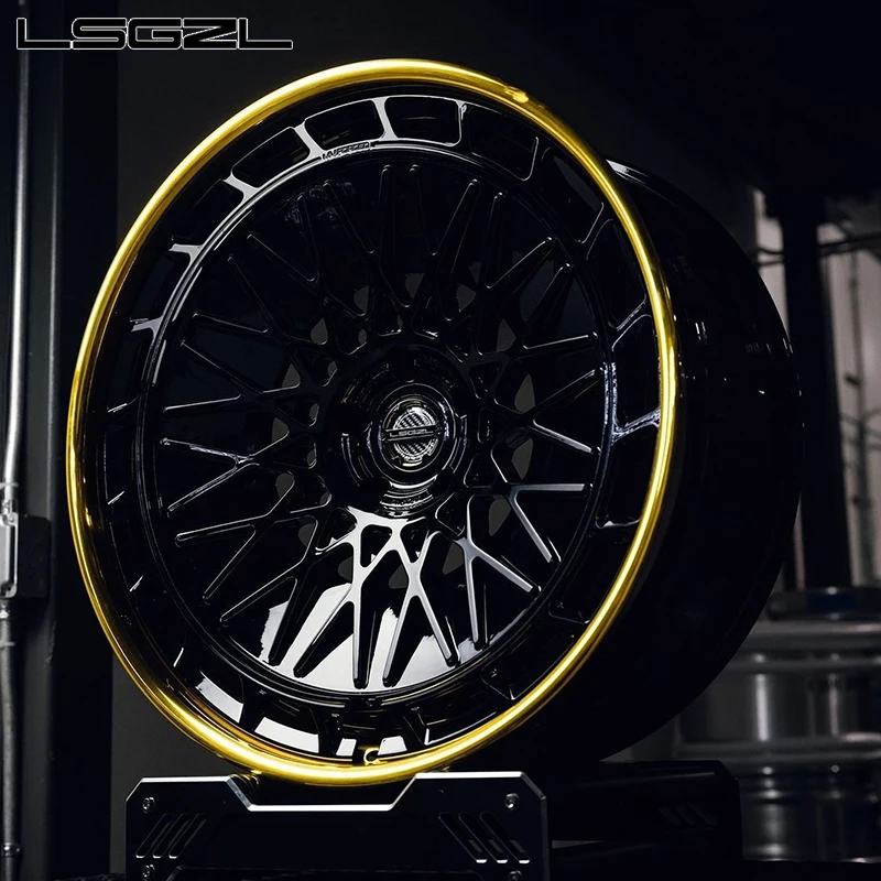 lsgzl forged 2-piece custom concave alloy 5x114.3 5x130 for . C8 Ferrari concave luxury rim 16-26 inch car wheel 15