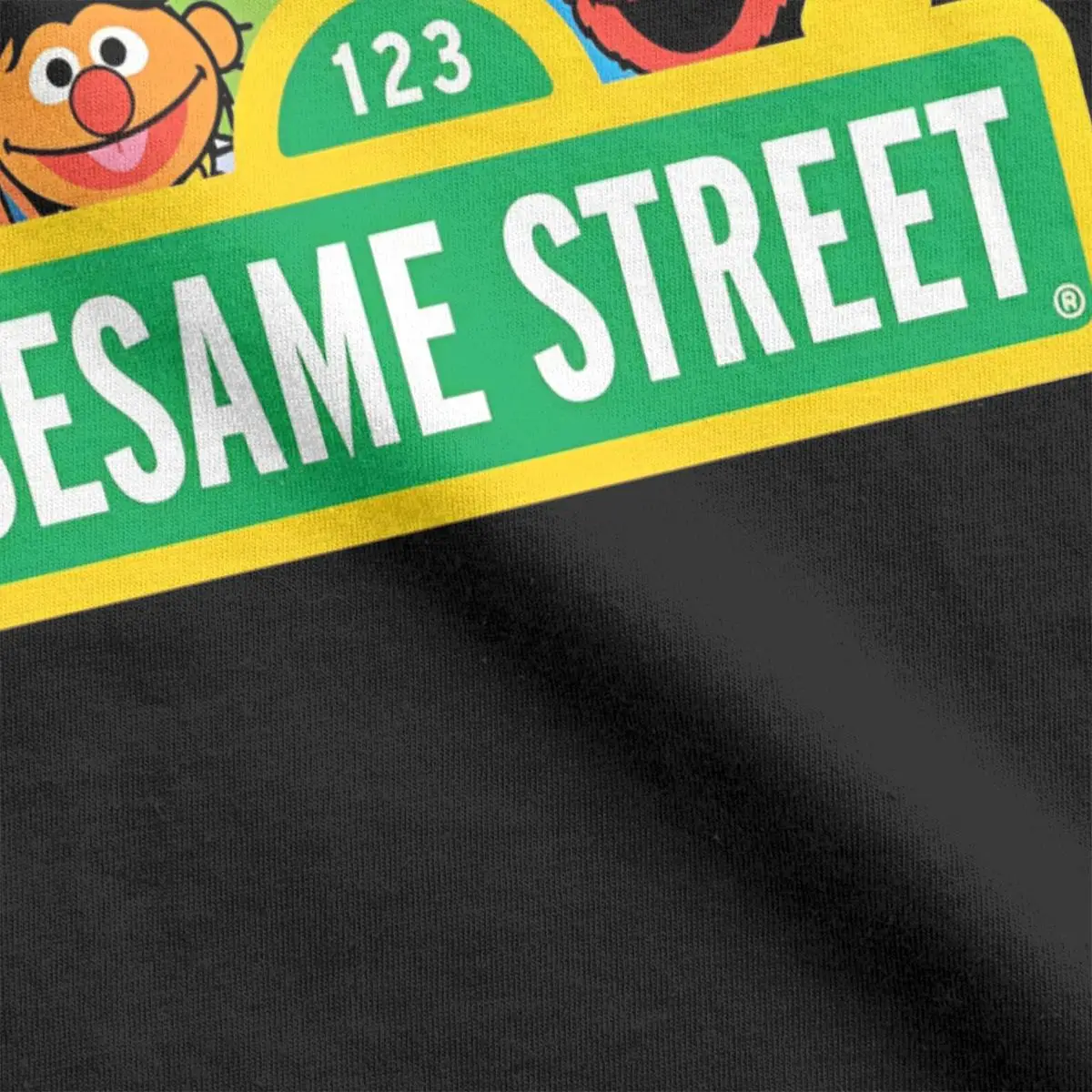 Sesames Streets Cotton T Shirt Couple cartoon Y2K Retro Casual T-Shirts Summer Round Neck Novelty Tee Shirt Oversized Clothes