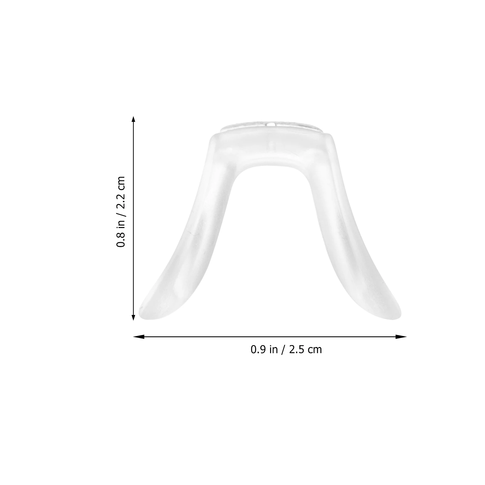 3pcs Transparent Nose Pads for Eyeglasses Non-slip Comfortable Silicone Replaceable Supplies Students Children Glasses Repair