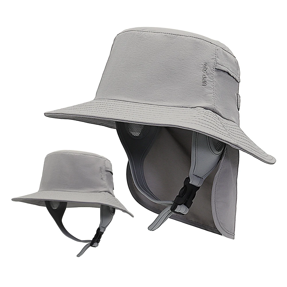 Hat Surfing Women Men Summer Beach Accessory Neck Flap Sun Protection Big Brim Breathable Cap For Holiday Outdoor Sport Fishing