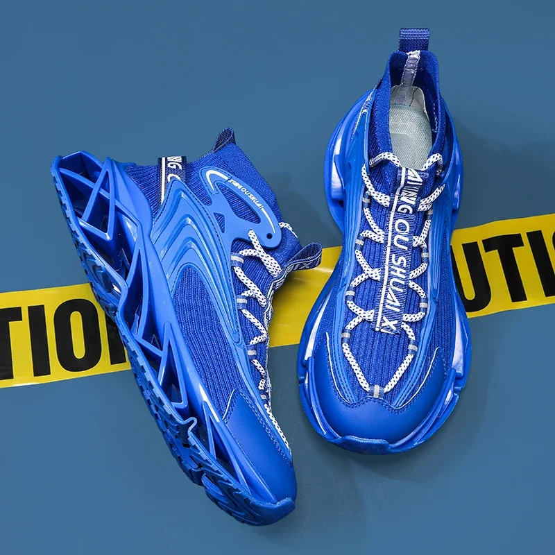 

Новые мужские удобные повседневные спортивные туфли большого размера на шнуровке с воздушной подушкой и дышащей эластичной сетчатой тканью летом