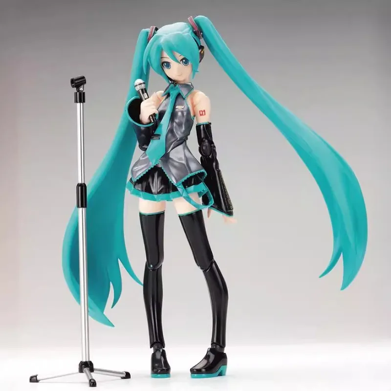 Anime figure figma 014 Hatsune Miku figure with movable joints face changing beautiful girl cartoon doll model ornament toy gift