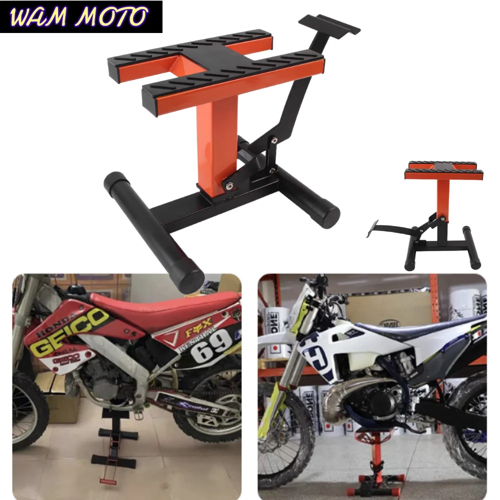 Motorcycle Universal Repair Bench Maintenance Repair Jack Stool Lifting Parking Rack 330 pounds