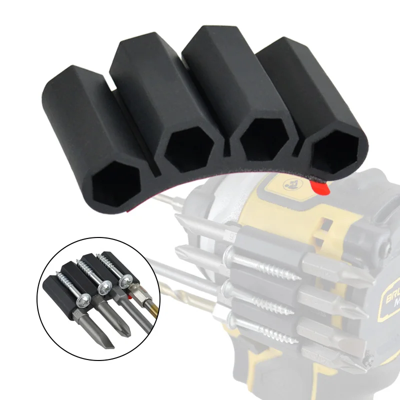 

Drill Add-on Quick Change Bits Holders Mount Attachment Driver Bits Side Holder of Power Drill Or Driver for Most Drills Tool