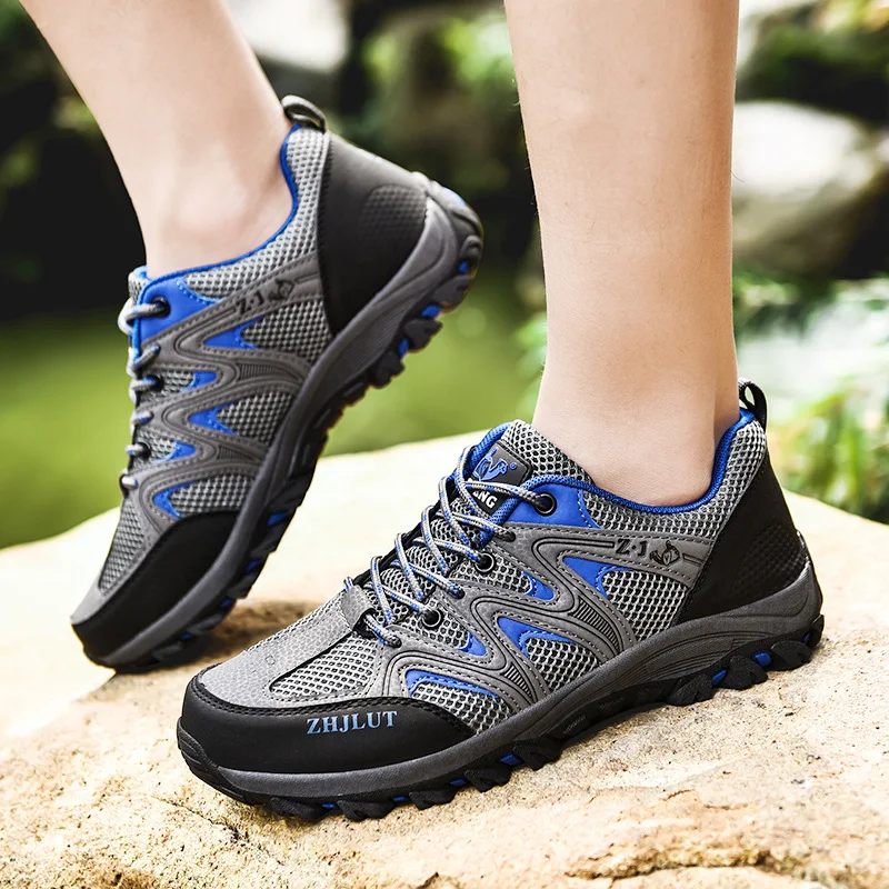 Large Size 39-48 Men's Hiking Shoes Antiskid Breathable Fashion Adults Sneakers