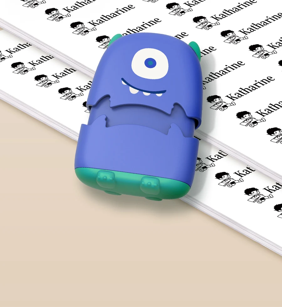 Benutzerdefiniertes Cartoon-Baby-Namenstempel-Set – wiederverwendbar für Baumwoll-/Modal-Kleidung und Schultaschen, ungiftige, wasserfeste Tintenversiegelung – Detail 8