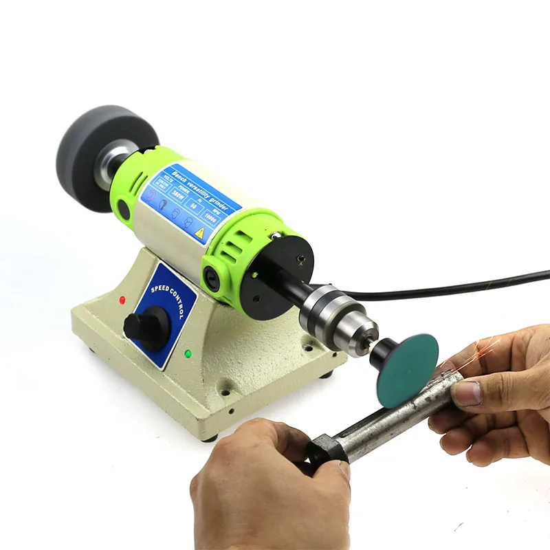 BG-3109 Multifunctional 480W Jade Stone Bench Grinding Machine Wood Carving Mini  Jewelry Polisher With Flexible Tube