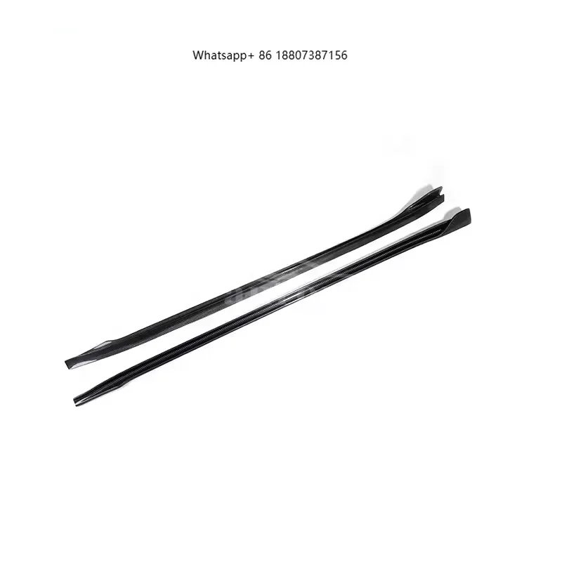 Dry Carbon Fiber Front and Rear Diffuser Engine Hood Side Skirts V-shaped Body Kit Suitable forTesla Model 3